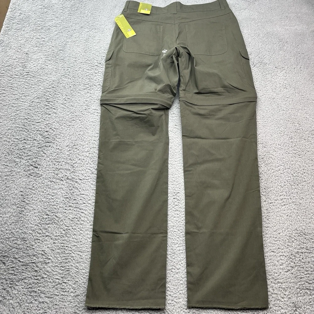 Boy Scouts of America Pants Mens 34 Uniform Switchback Convertible Unhemmed NEW